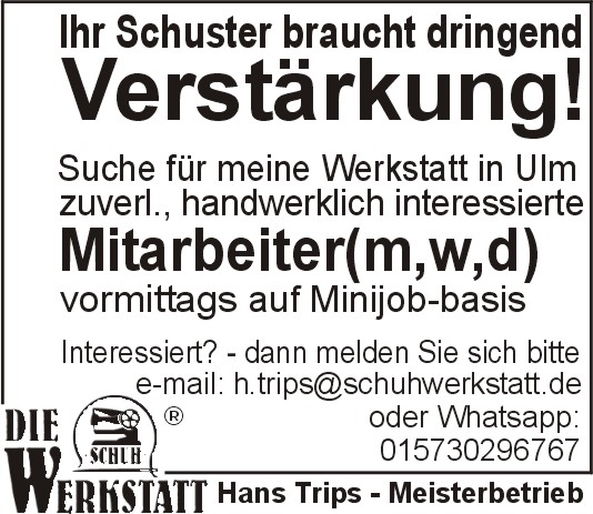 MitarbeiterInnen gesucht handwerklich_2025_30_SWP
